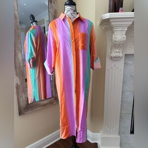 Umgee Multicolor Striped dress/duster